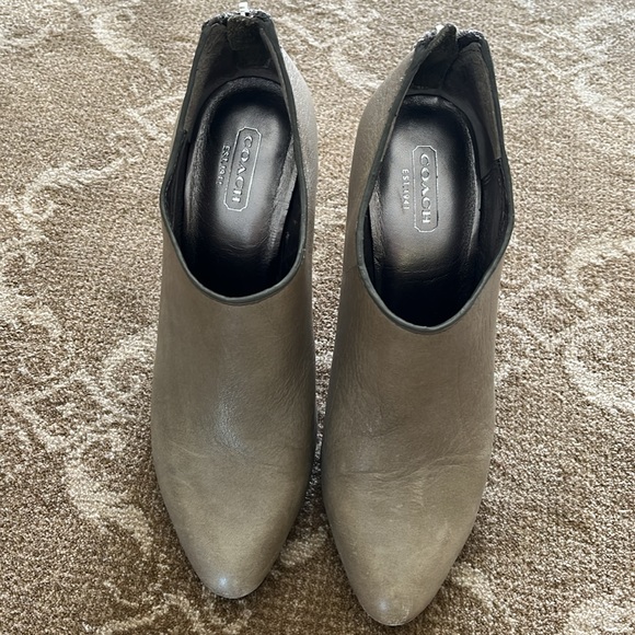 Cute Coach bootie. Perfect olive color. - Picture 1 of 4